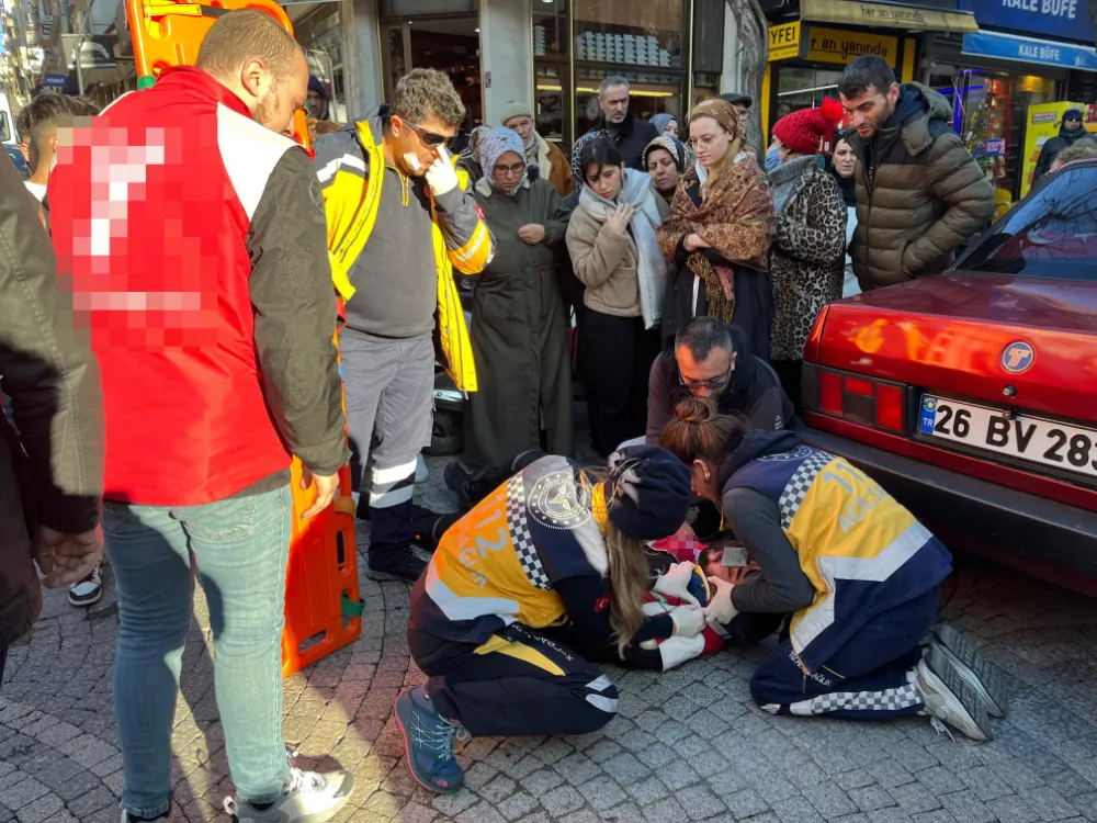 Taktığı kask hayatını kurtardı