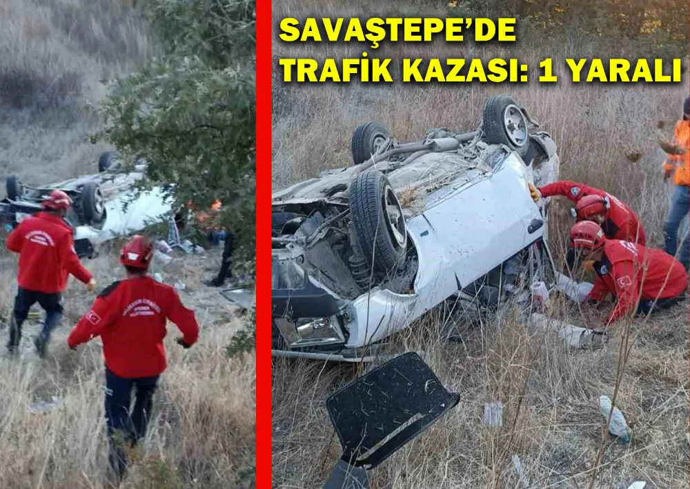 Savaştepe’de Trafik Kazası: 1 Yaralı