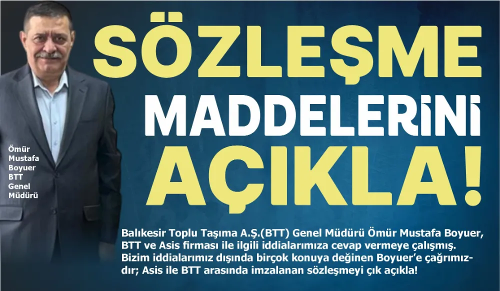 SÖZLEŞME MADDELERİNİ AÇIKLA!