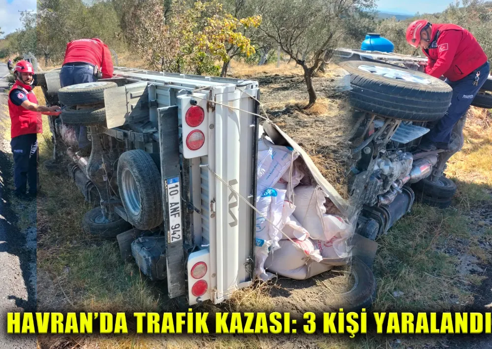 Havran’da Trafik Kazası: 3 Kişi Yaralandı