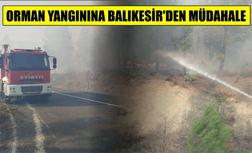 ORMAN YANGININA BALIKESİR’DEN MÜDAHALE 