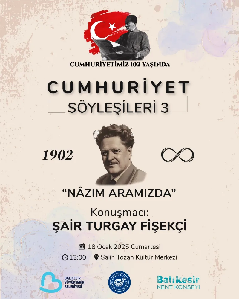  Cumhuriyet Söyleşileri’nde Nâzım Hikmet’in hayatına ışık tutulacak