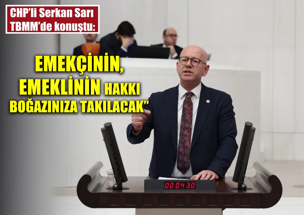 CHP’li Serkan Sarı TBMM’de konuştu: