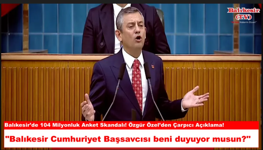 Özgür Özel’den Çarpıcı Anket Açıklaması;