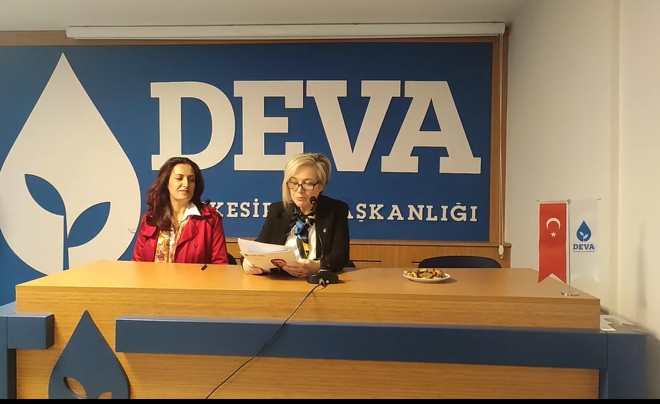 Deva Partisi Balıkesir İl Başkanlığı Basın Açıklaması Düzenliyor