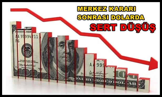 Merkez Kararı Sonrası Dolarda Sert Düşüş